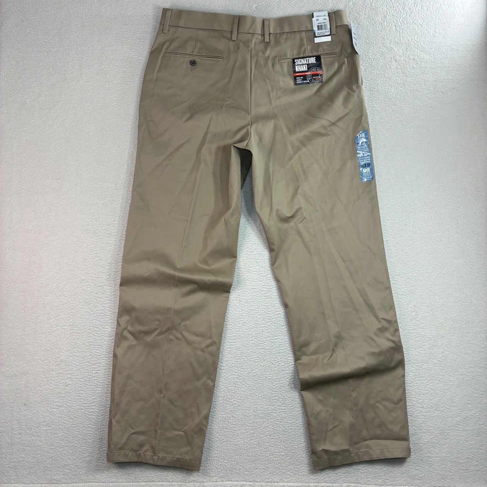 Dockers D2 Signature Khaki Chino Pants Men 36x32 Tan Straight Cotton Stretch NWT